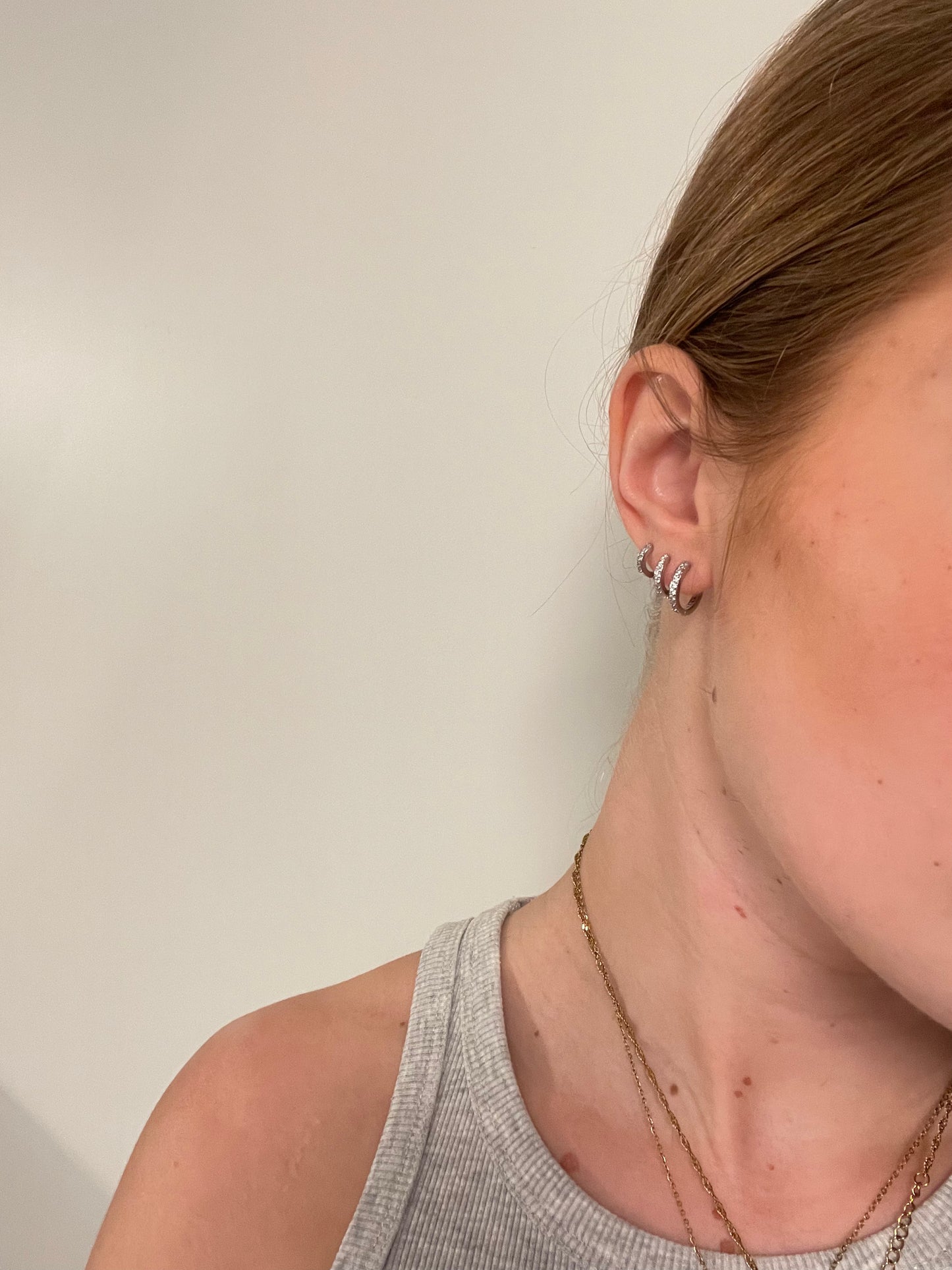 Earring Circle large - Silver